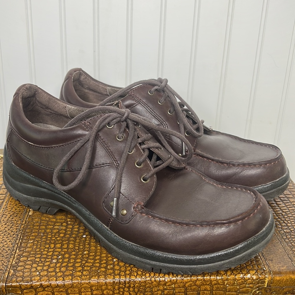 Dansko Wyatt Mens Mocha Brown Leather Oxford Size 10.5 or EU44